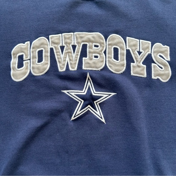 Cowboys Lightweight Navy Blue Crewneck Sweater - Picture 7 of 11